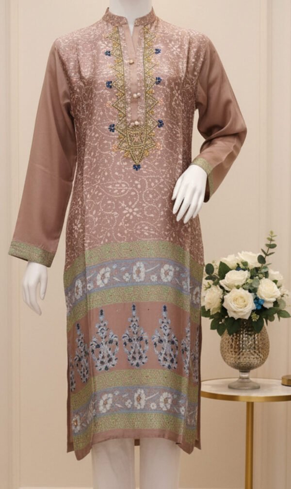 Blush Paisley Printed Tunic