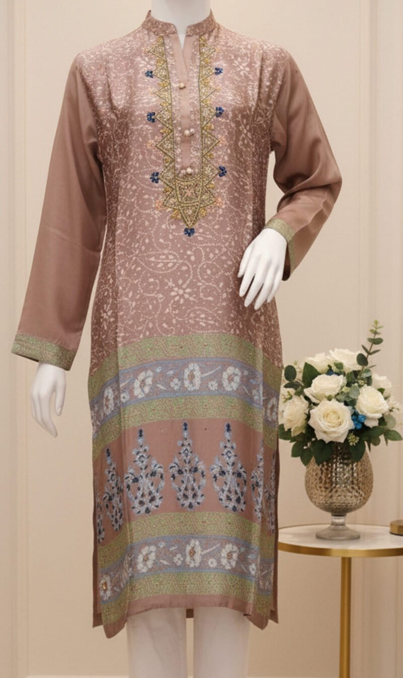 Blush Paisley Printed Tunic