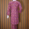 Classic Mauve Printed Kurta Set