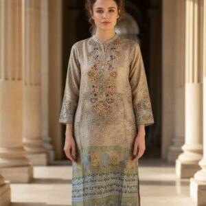 Golden Beige Silk Shirt