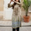 Elegant Beige Ensemble with Subtle Embroidery