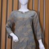 Elegant Leaf Print Kurta Set