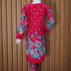 Elegant Red Floral Kurta Set