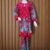 Elegant Red Floral Kurta Set