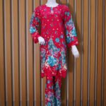 Elegant Red Floral Kurta Set