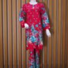 Elegant Red Floral Kurta Set