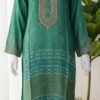 Emerald Grace Printed Silk Outfit