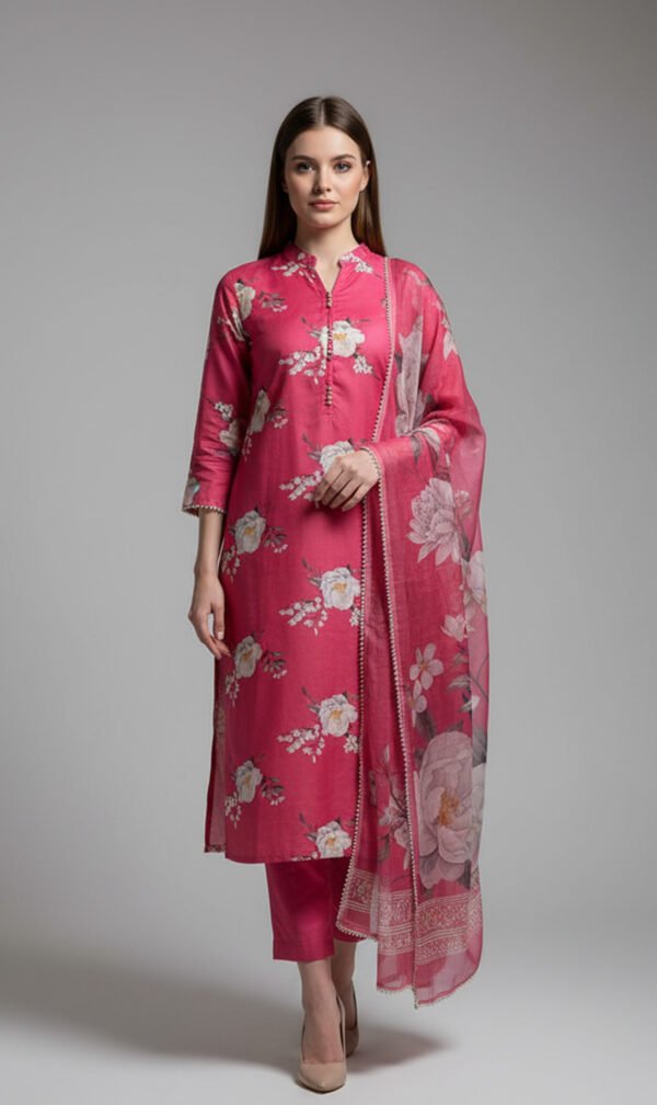 Floral Elegance in Deep Pink