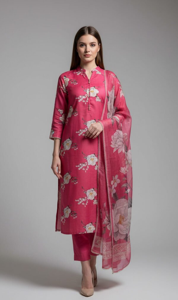 Floral Elegance in Deep Pink