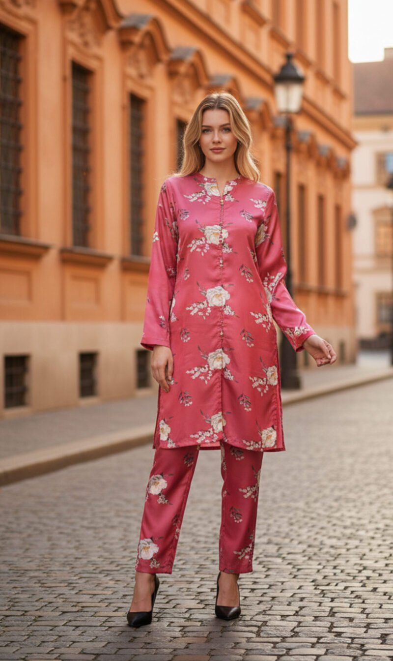 Floral Elegance in Deep Pink