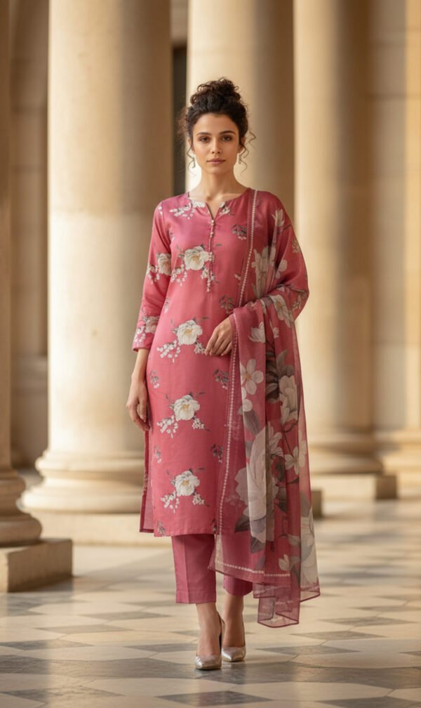 Floral Elegance in Deep Pink