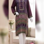 Maroon Charm Printed Silk Outfit