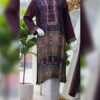 Maroon Charm Printed Silk Outfit