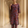 Maroon Floral Printed Kurta Set