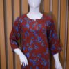 Maroon Floral Printed Kurta Set