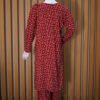 Maroon Star Print Kurta Set