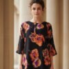 Midnight Bloom Printed Suit
