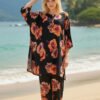 Midnight Bloom Printed Suit