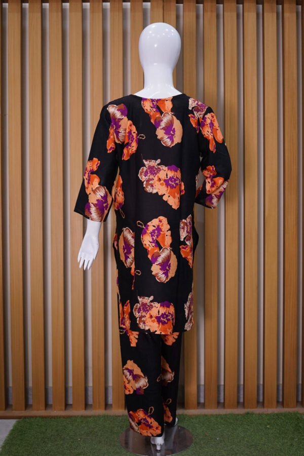 Midnight Bloom Printed Suit