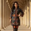 Noor Black Floral Silk