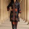 Noor Black Floral Silk