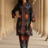 Noor Black Floral Silk