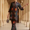 Noor Black Floral Silk