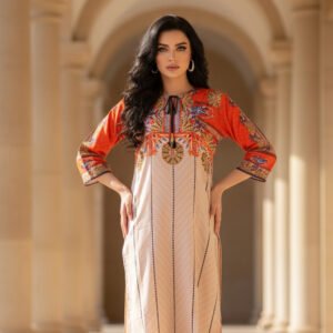 Radiant Sunset Silk Ensemble