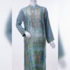 Teal Mosaic Printed Silk Tunic