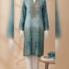 Teal Mosaic Printed Silk Tunic