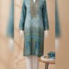 Teal Mosaic Printed Silk Tunic