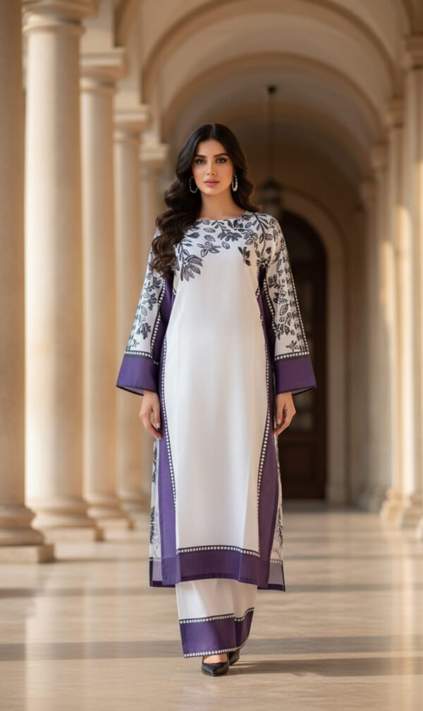 Violet Whisper Elegant Floral Harmony
