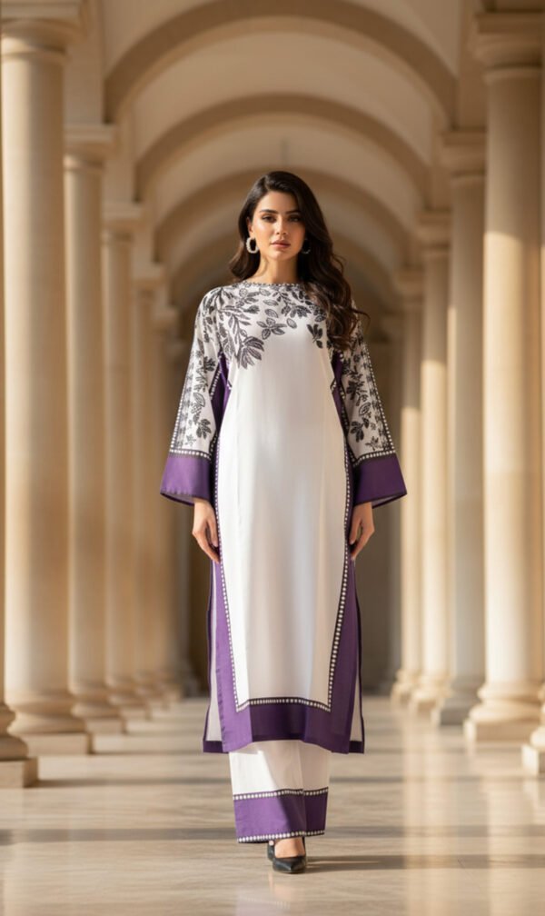 Violet Whisper Elegant Floral Harmony
