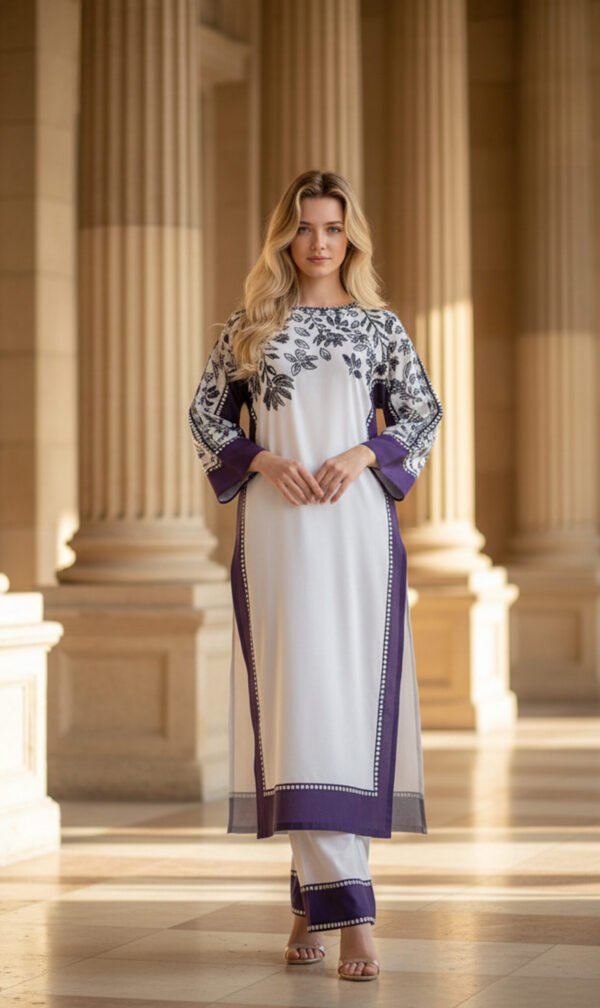 Violet Whisper Elegant Floral Harmony