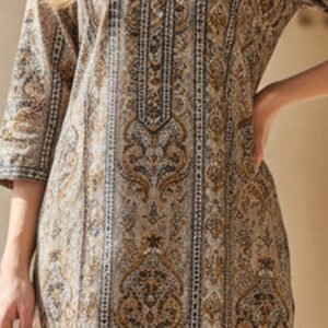 Amber Grace Printed Silk Ensemble