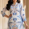 Azure Bloom Silk