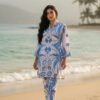 Azure Bloom Silk