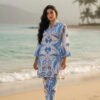 Azure Bloom Silk