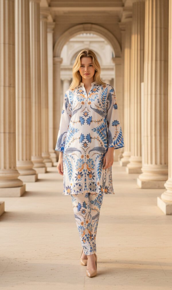 Azure Bloom Silk
