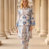 Azure Bloom Silk