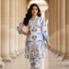 Azure Bloom Silk