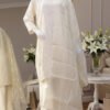 Ivory Cotton Embroidered Ensemble