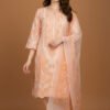 Peach Motif Cotton Ensemble